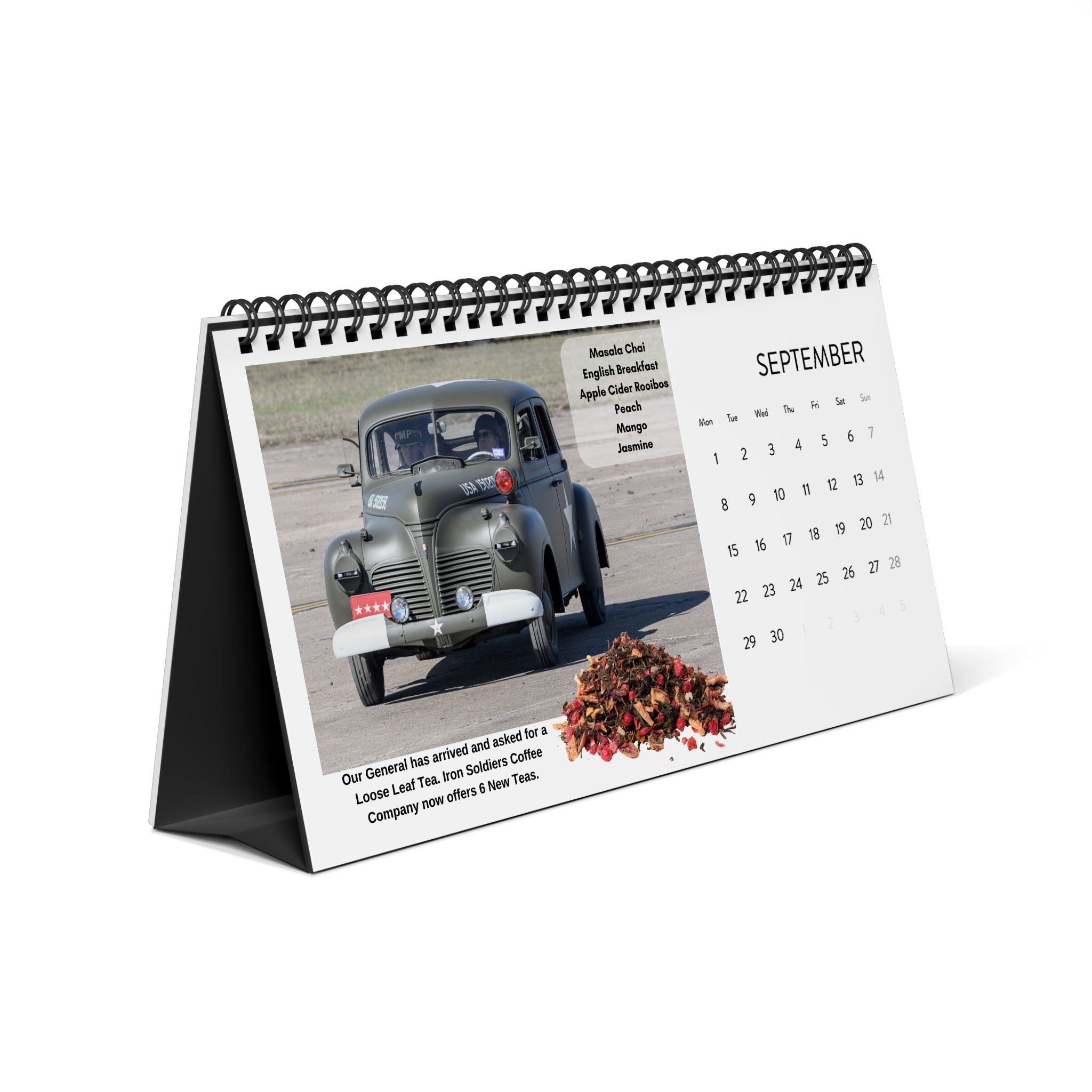 Z301 Iron Soldiers Desk Calendar (2025 grid)