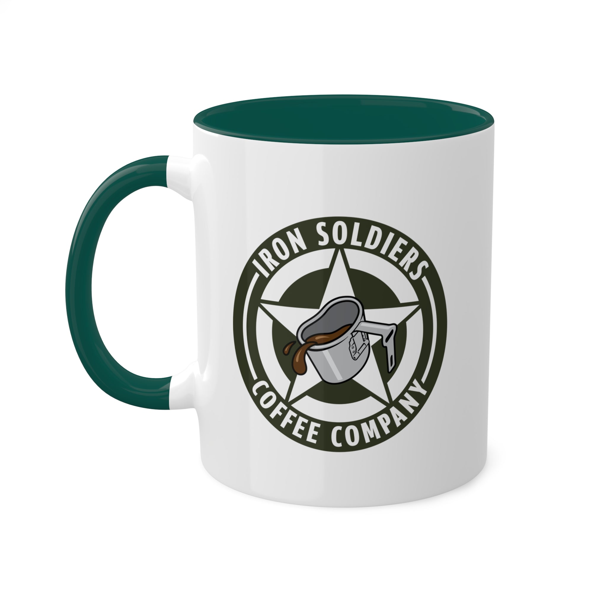 A104 - Iron Soldiers Logo Colorful Mugs, 11oz