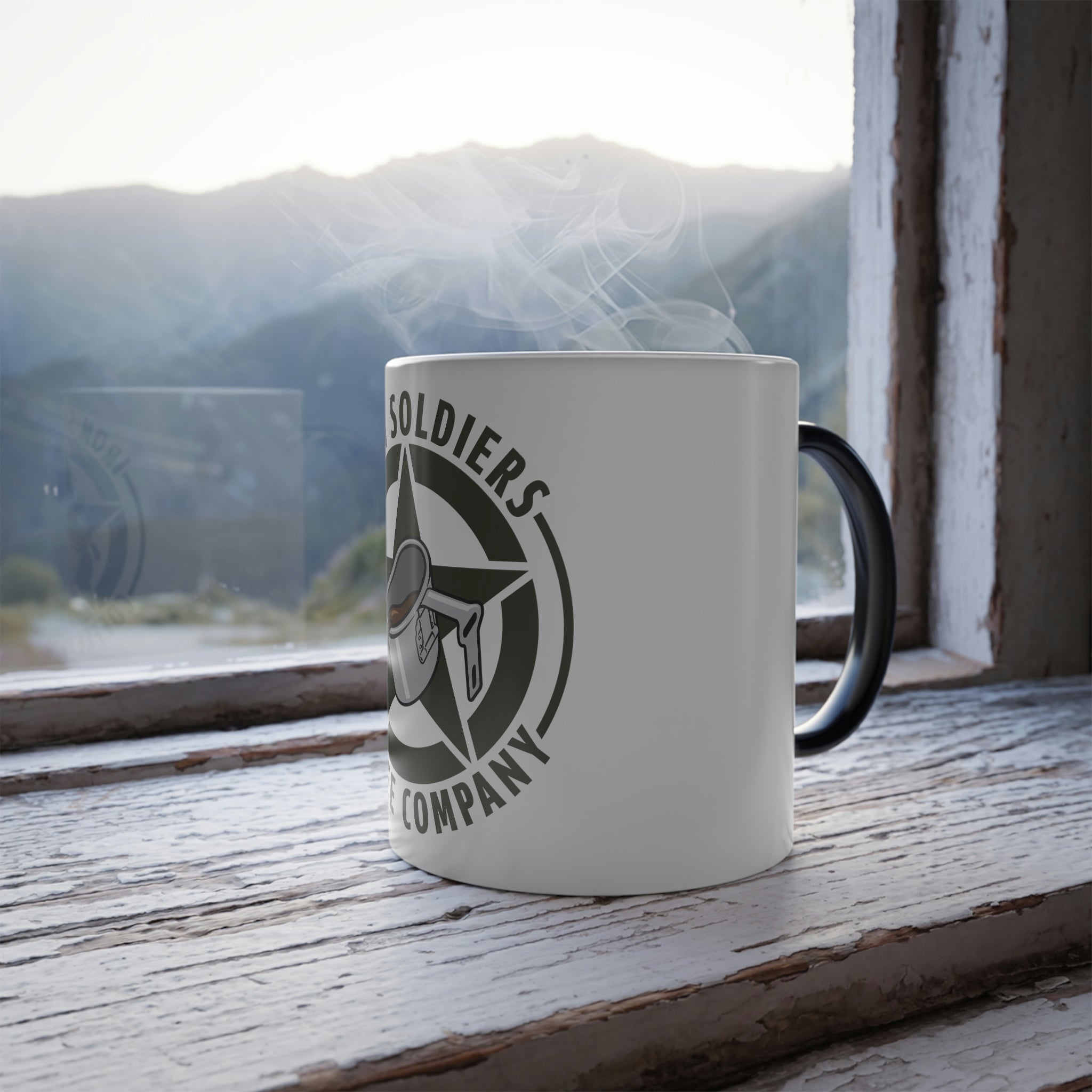 A107 - Iron Soldiers Logo Color Morphing Mug, 11oz