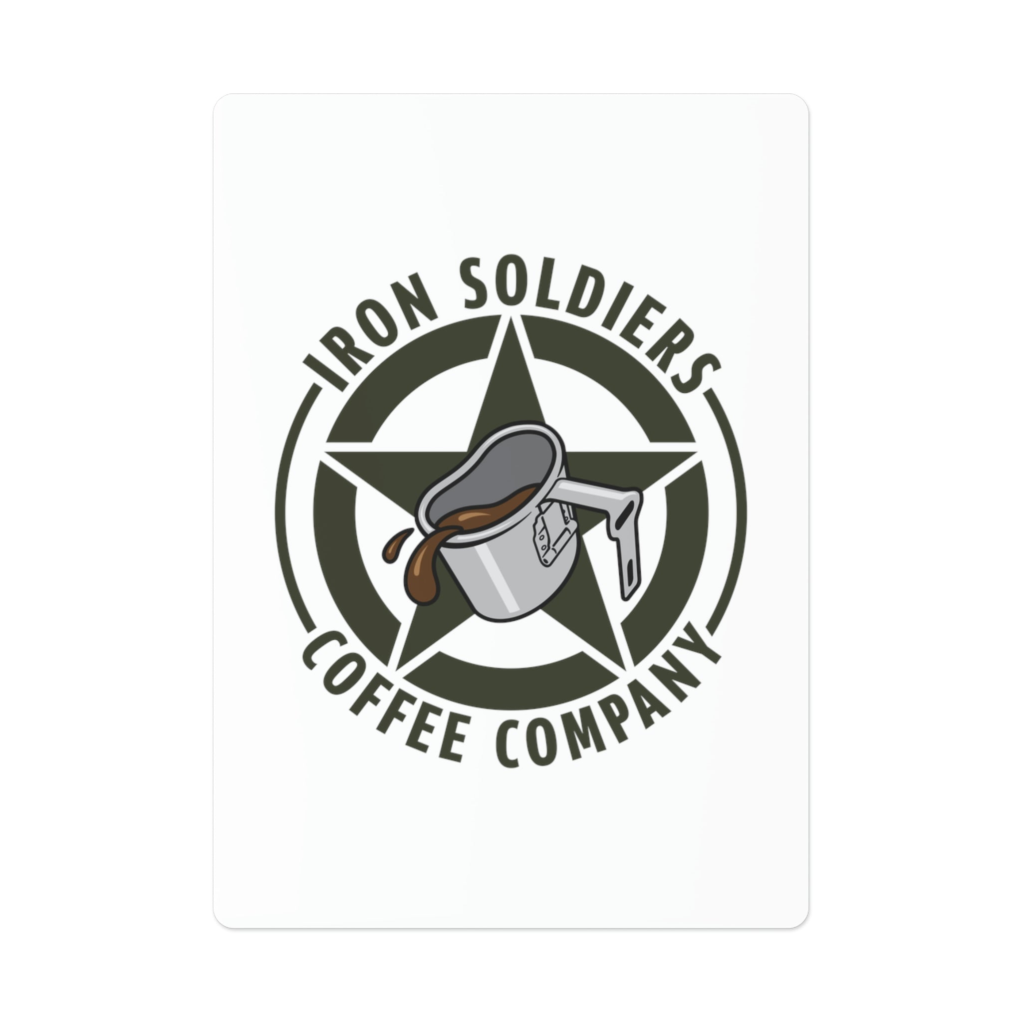 X100 - Iron Soldiers Coffee Poker Cards