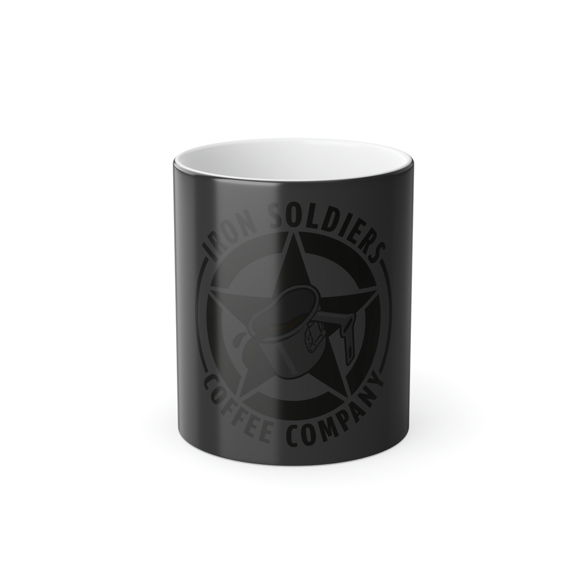 A107 - Iron Soldiers Logo Color Morphing Mug, 11oz