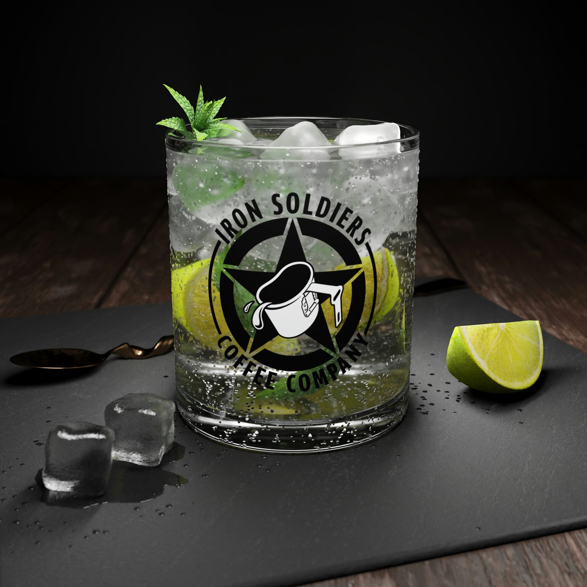 A106 - Iron Soldiers Bar Glass