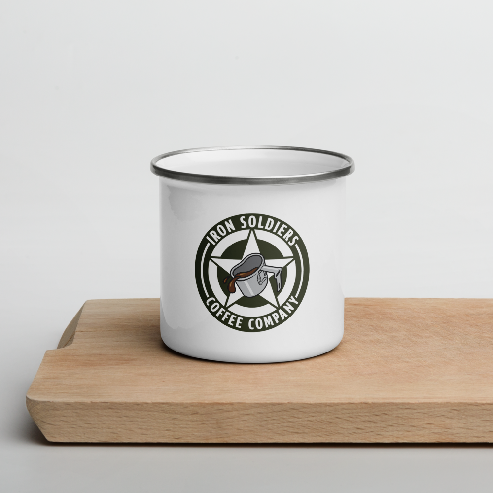 A108 - Iron Soldiers Logo Enamel Mug