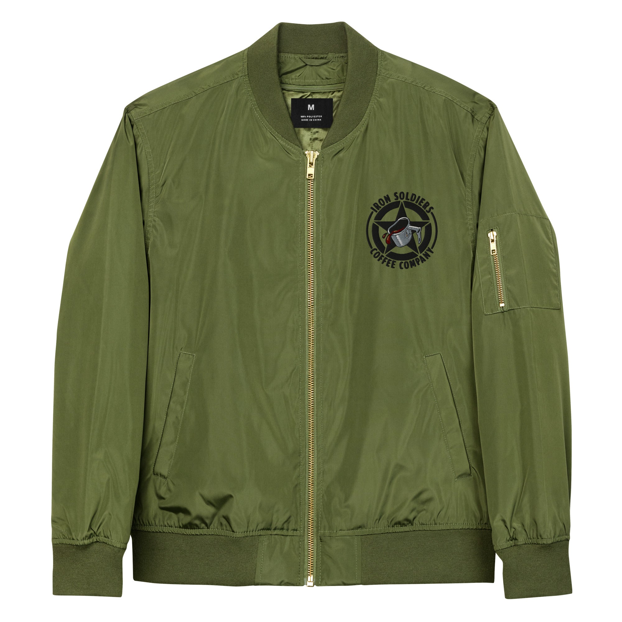 B200 - Iron Soldiers Logo Premium recycled bomber jacket