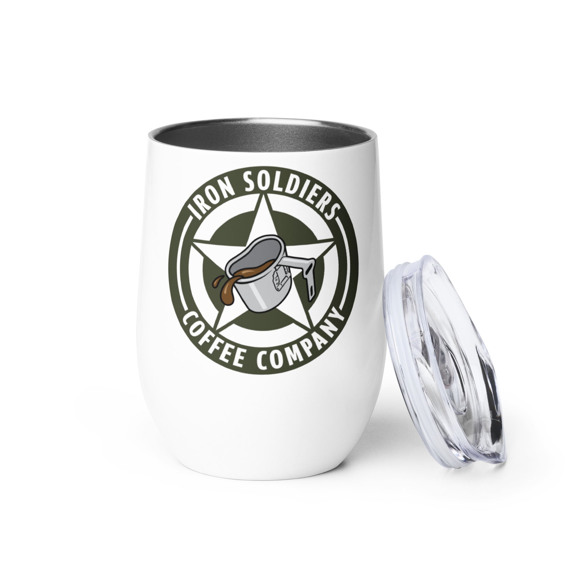 A200 - Iron Soldiers Logo Wine tumbler