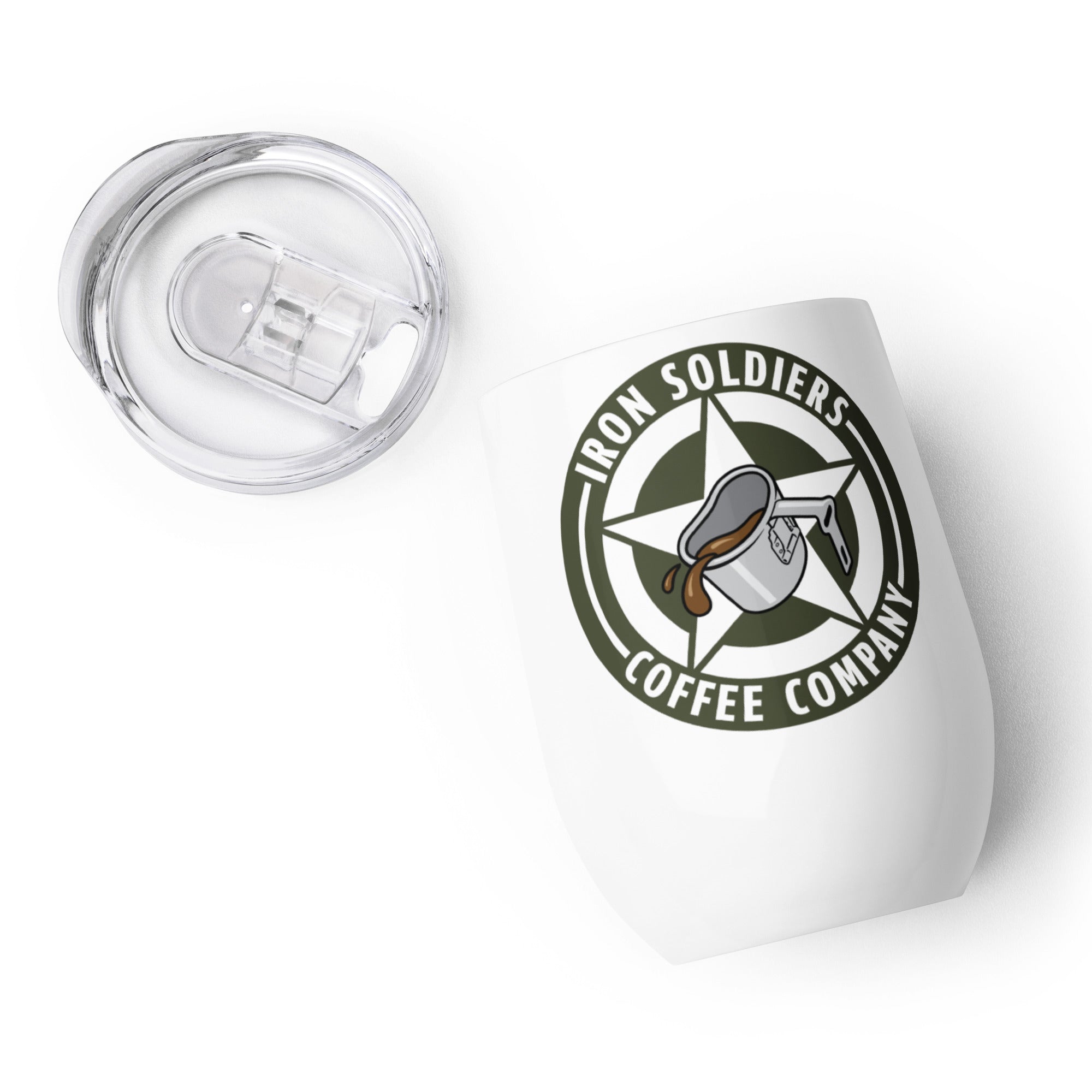A200 - Iron Soldiers Logo Wine tumbler