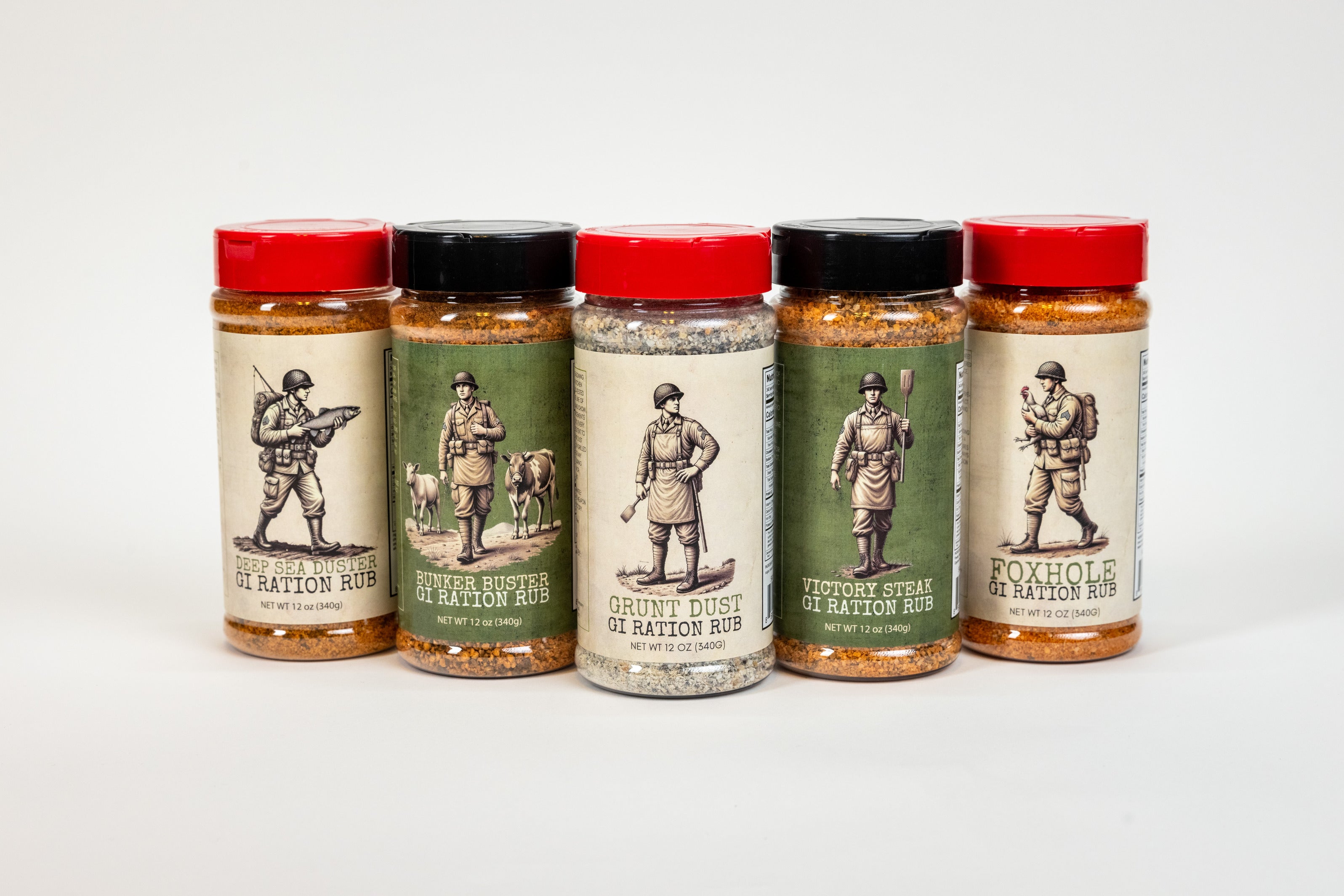 Iron Soldiers GI Ration Rubs - Grill Master Kit