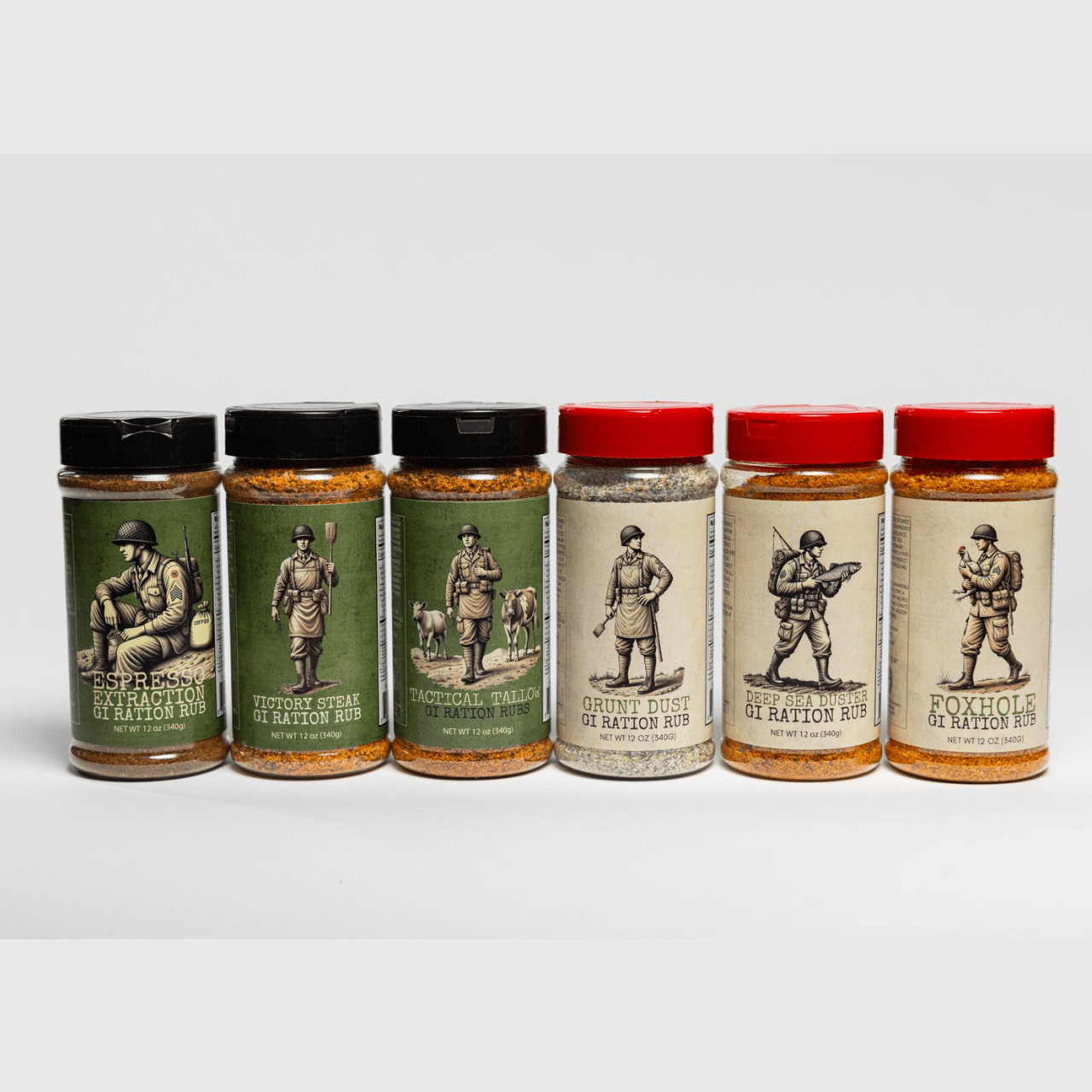 Iron Soldiers GI Ration Rubs - Grill Master Kit
