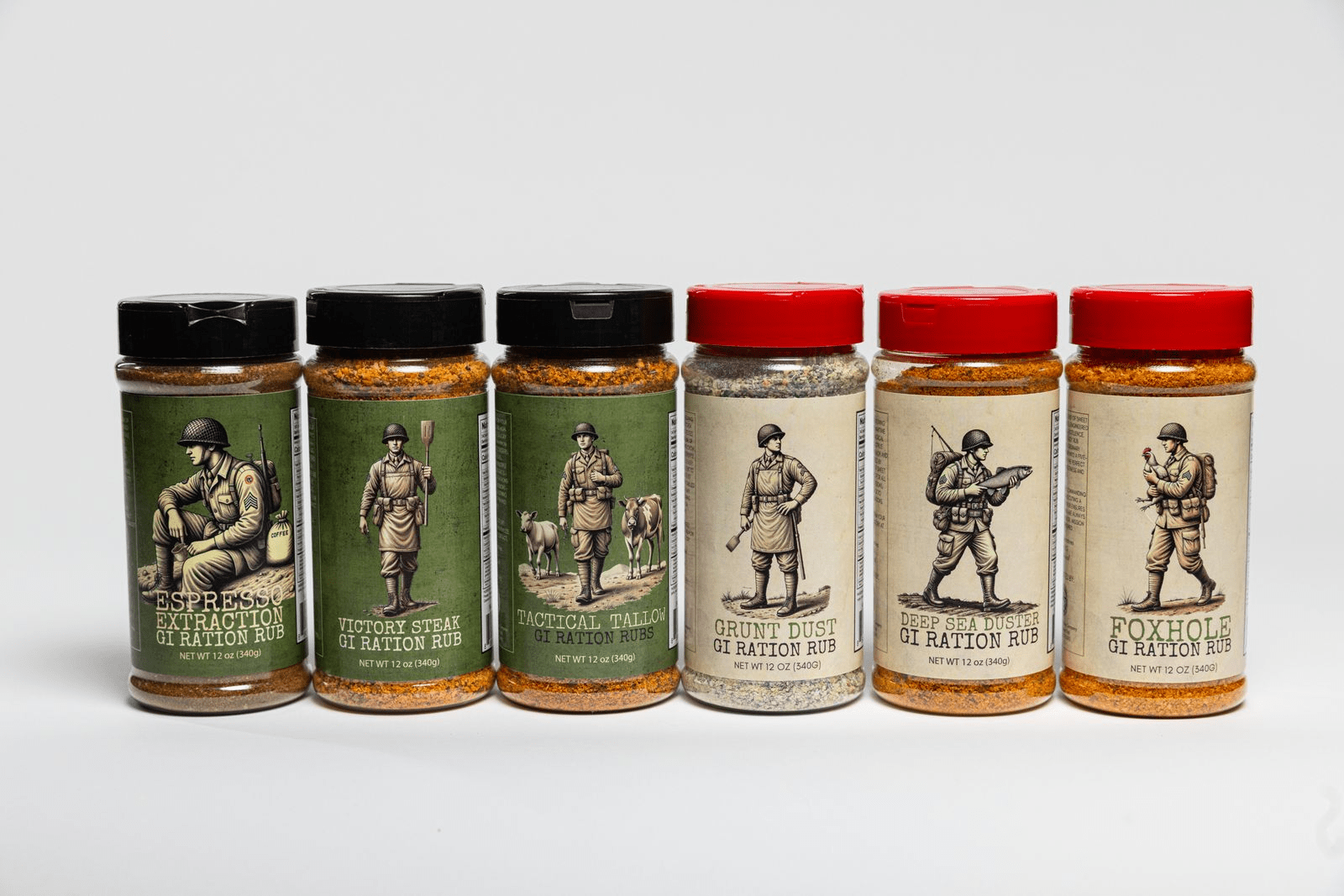 Iron Soldiers GI Ration Rubs - Grill Master Kit