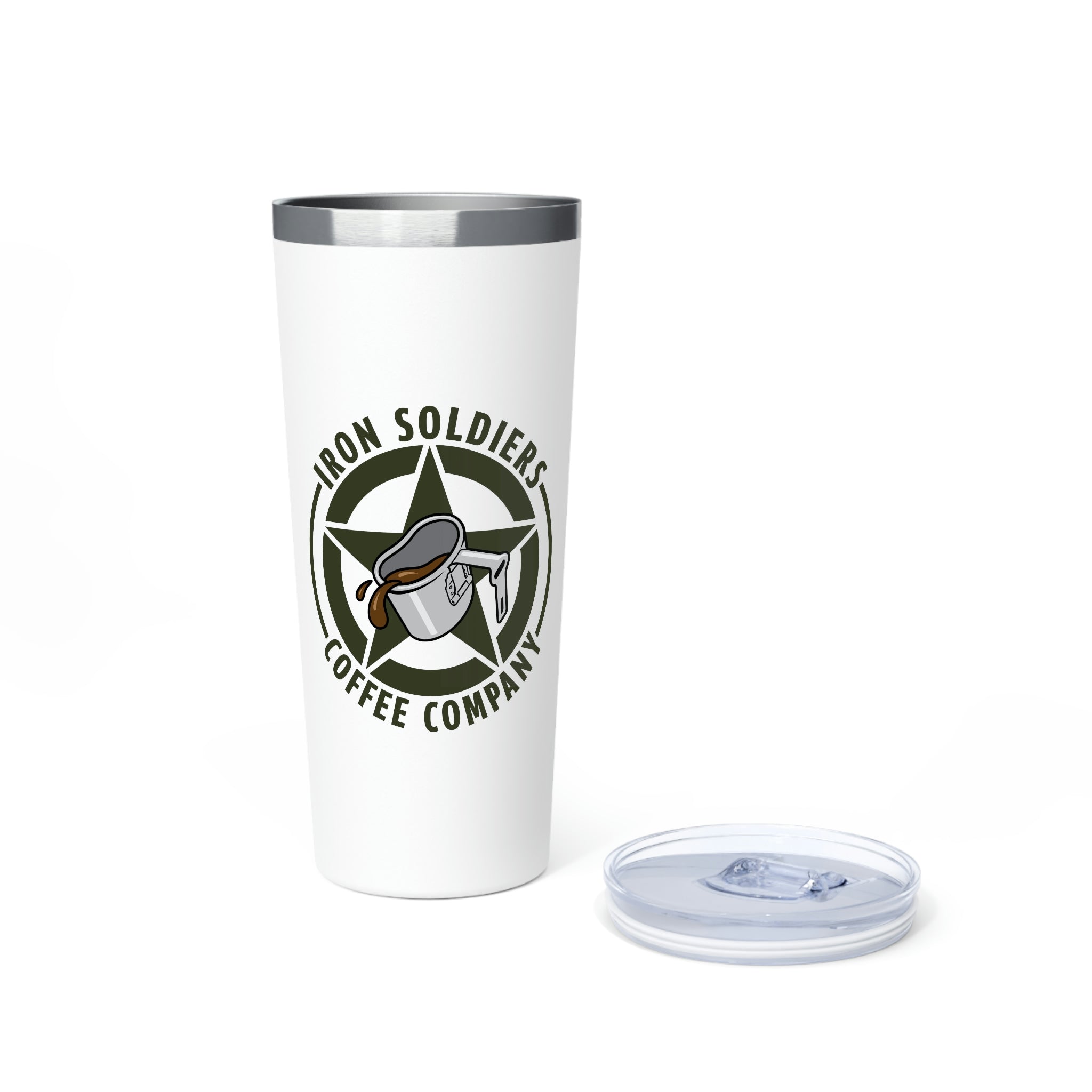 A101 - Iron Soldiers Copper Vacuum Insulated Tumbler, 22oz