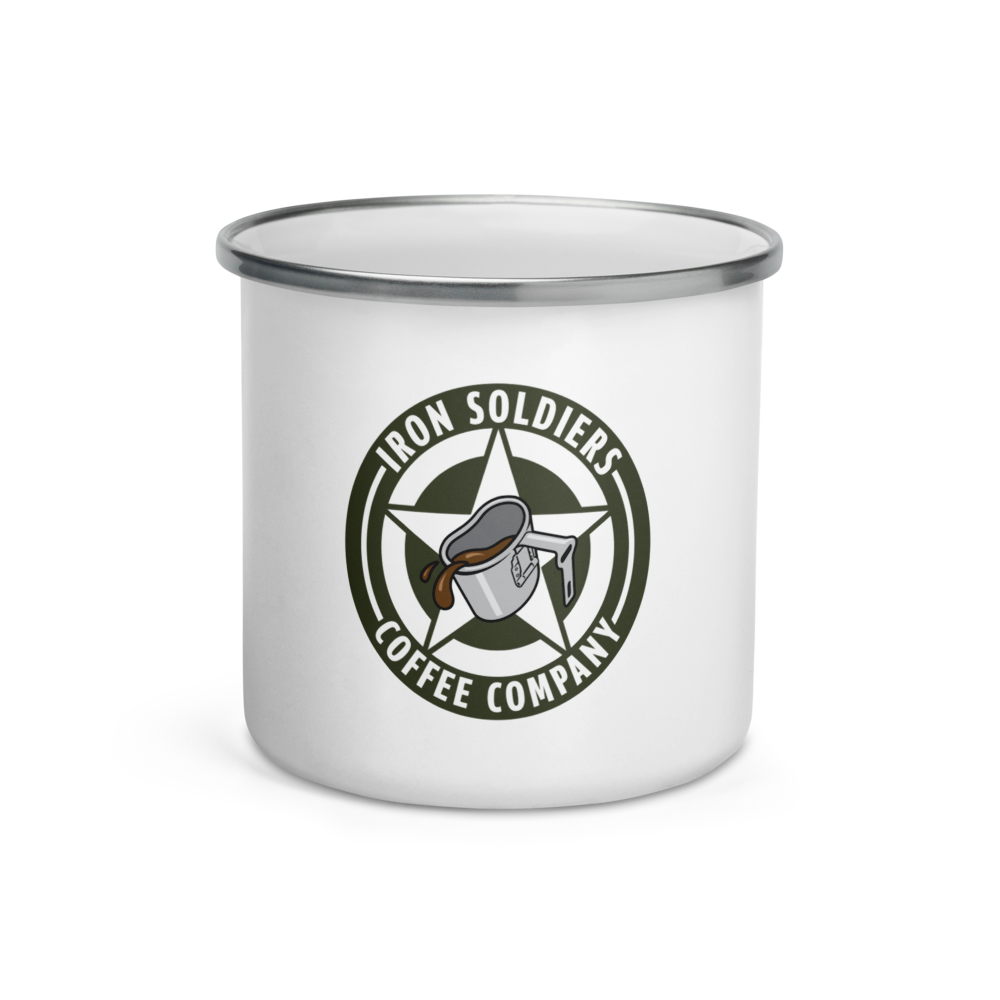 A108 - Iron Soldiers Logo Enamel Mug